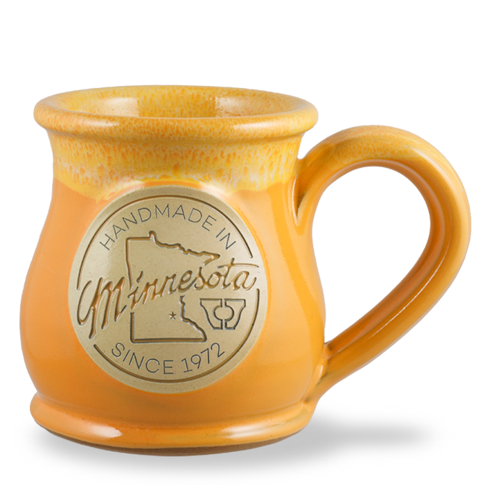 MADE IN MN - ROUND BELLY - APRICOT W/ SUNSHINE WHITE