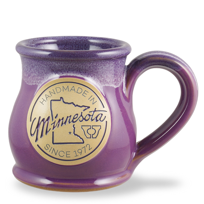 MADE IN MN - ROUND BELLY - LILAC W /PLUM WHITE