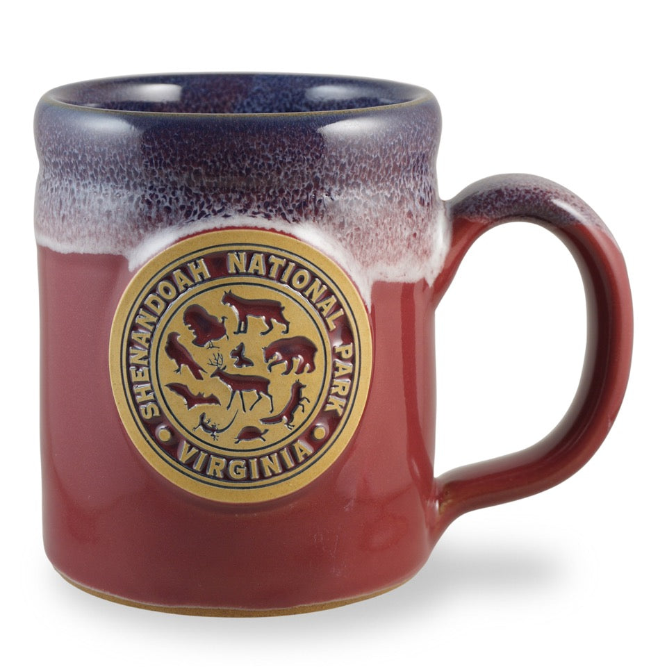 SHENANDOAH CRITTERS - CAMPER - CRANBERRY W/ BLUE WHITE