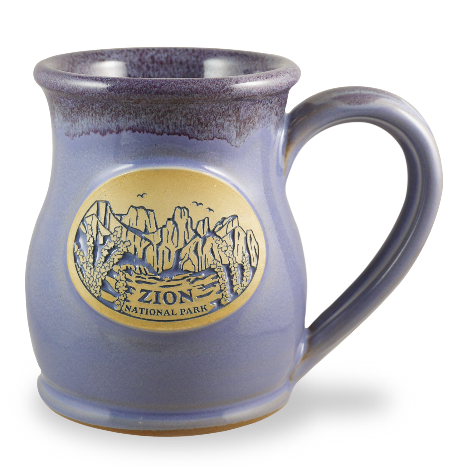 ZION NATIONAL PARK - TALL BELLY MUG - WISTERIA W/ PLUM WHITE
