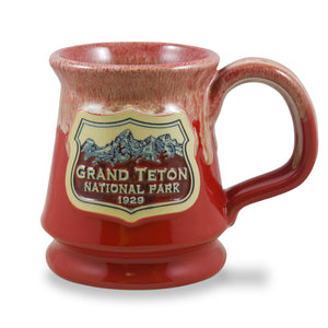 GRAND TETON - FOOTED - RED W/SAND WHITE